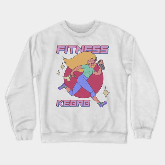 Fitness Kebab Crewneck Sweatshirt by atomiqueacorn